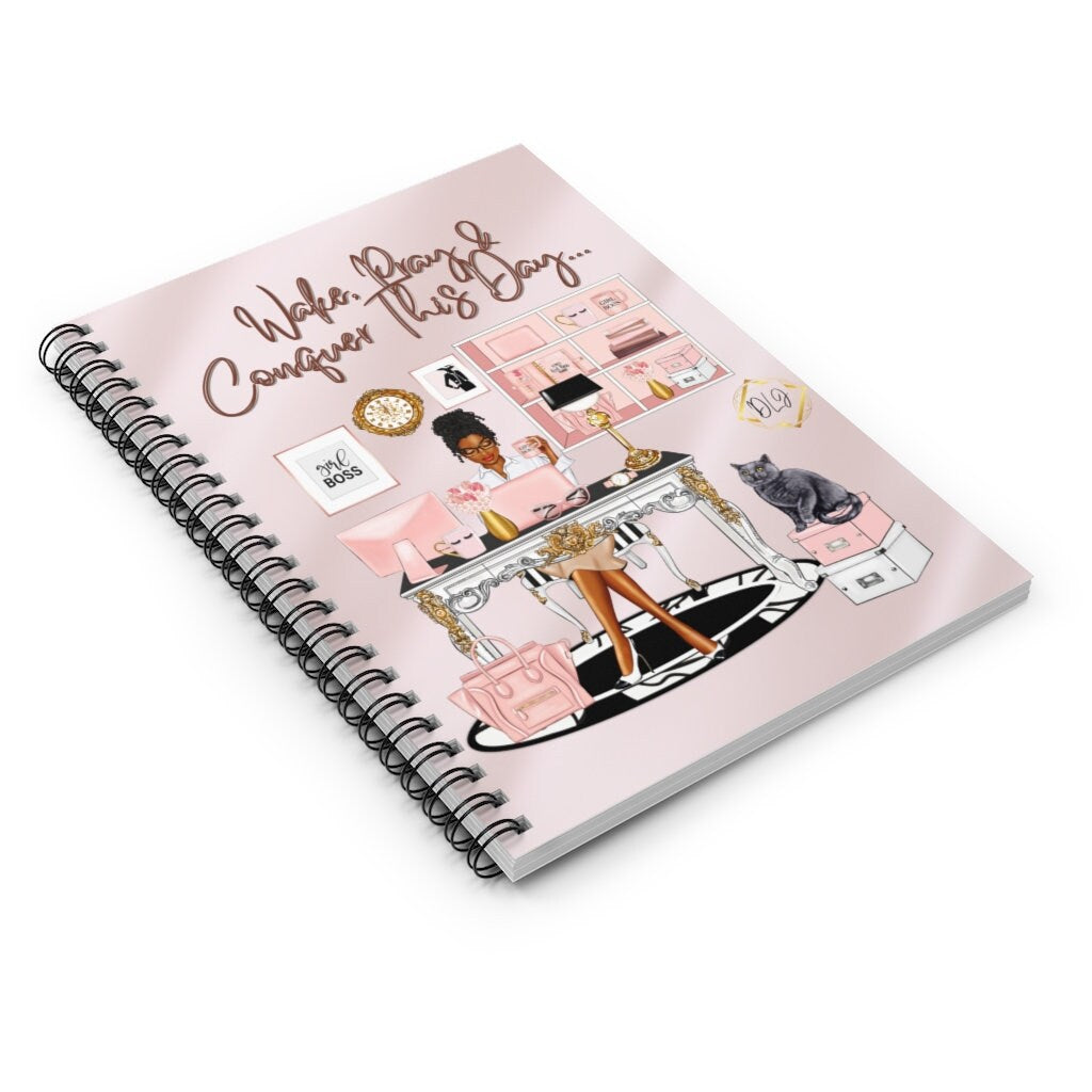 Black Woman Journal | Wake, Pray and Conquer the Day | Jack and Jill Mom | Diamond Life Journals | Mocha Mom Inspiration | Prayer Journal