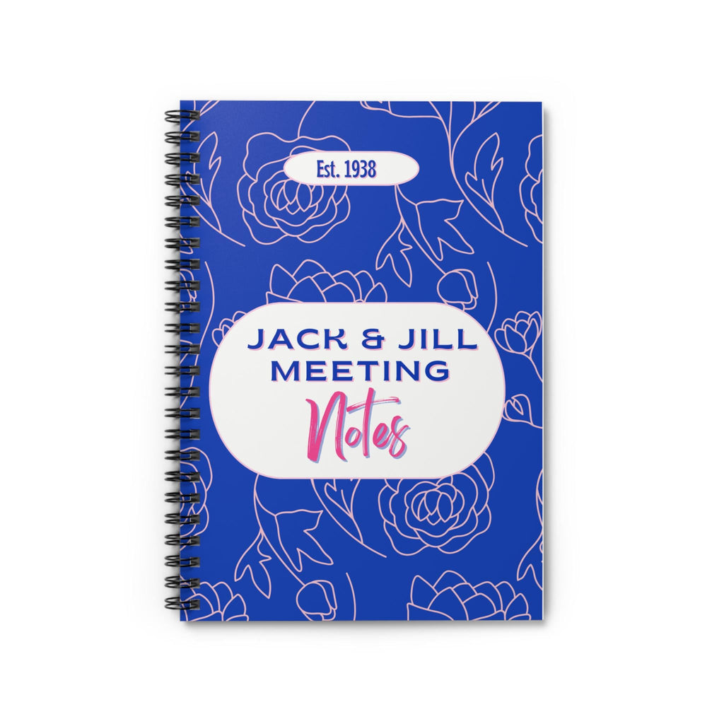 Jack and Jill of America Meeting Notes, African American Woman Spiral Notebook - Ruled Line