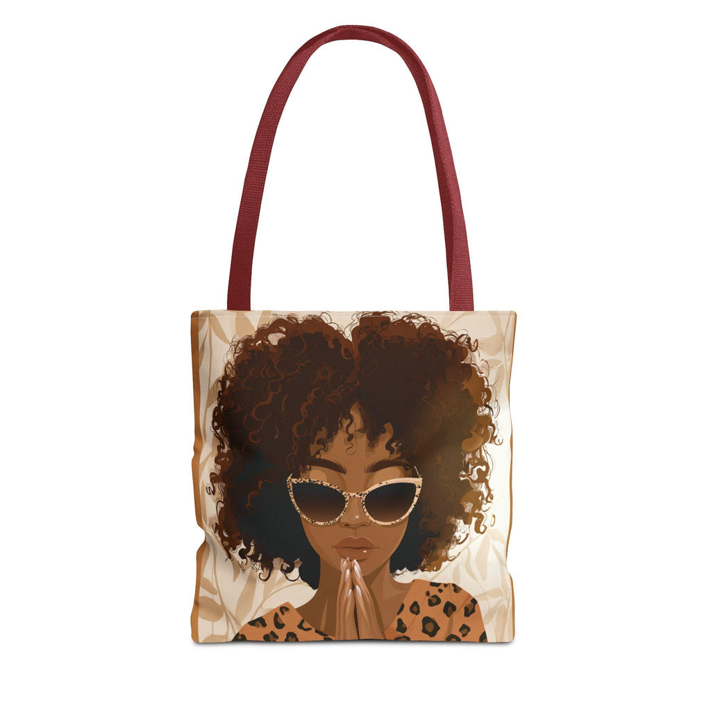 Afrocentric Tote Bag - Mocha Mom Bag, Naturalista Bag, Just Us Book Club Shoulder Bag, Cultural Handbag, Black Woman Gift