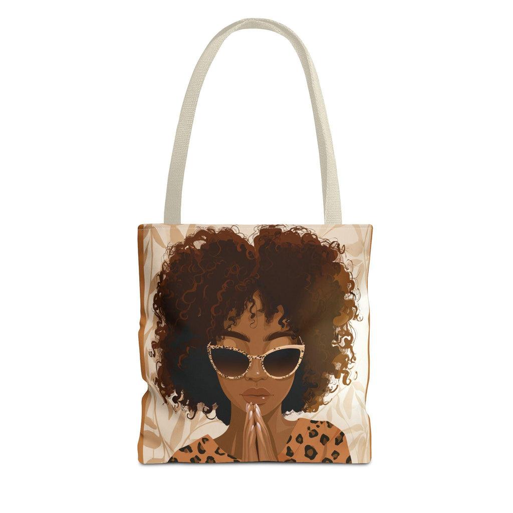 Afrocentric Tote Bag - Mocha Mom Bag, Naturalista Bag, Just Us Book Club Shoulder Bag, Cultural Handbag, Black Woman Gift