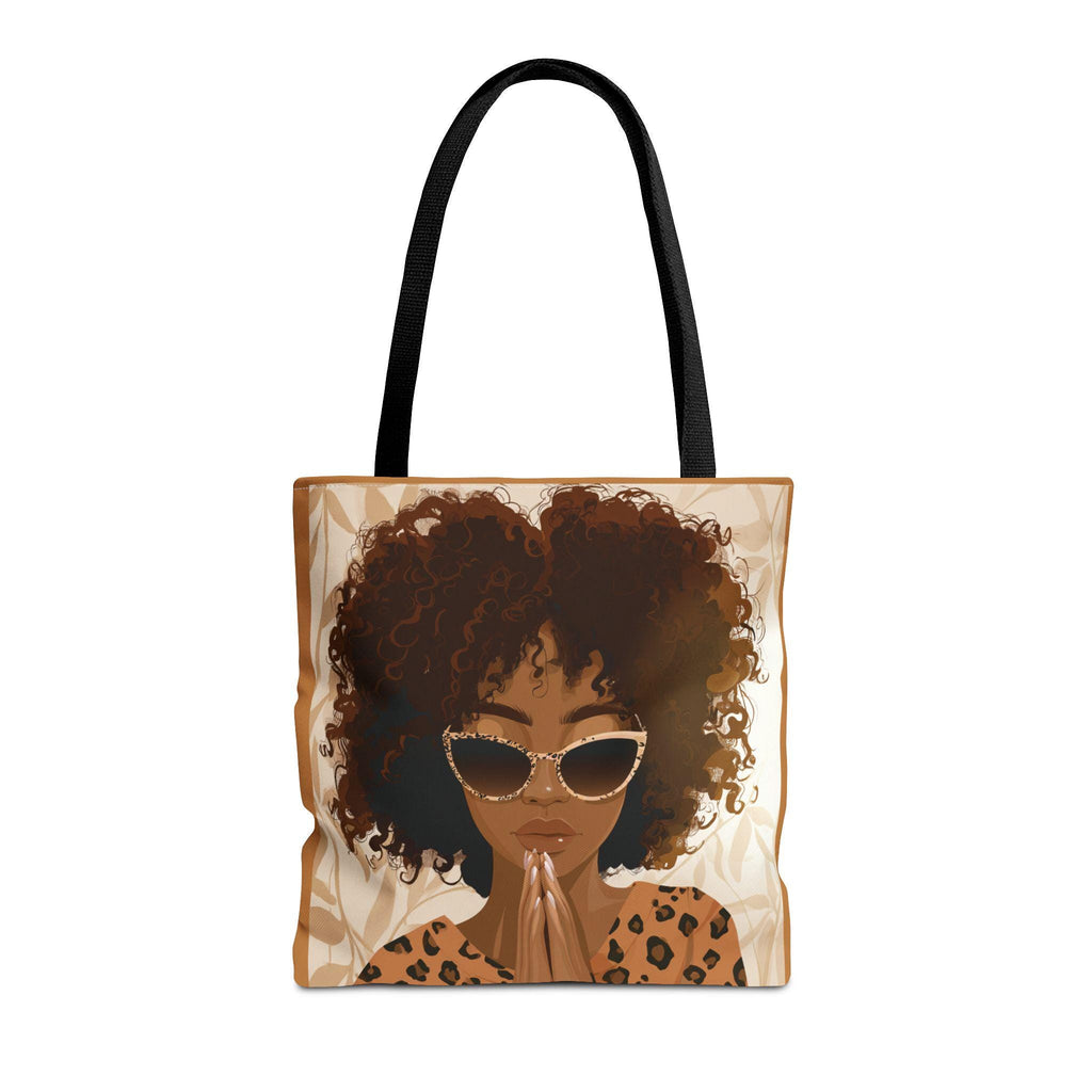 Afrocentric Tote Bag - Mocha Mom Bag, Naturalista Bag, Just Us Book Club Shoulder Bag, Cultural Handbag, Black Woman Gift