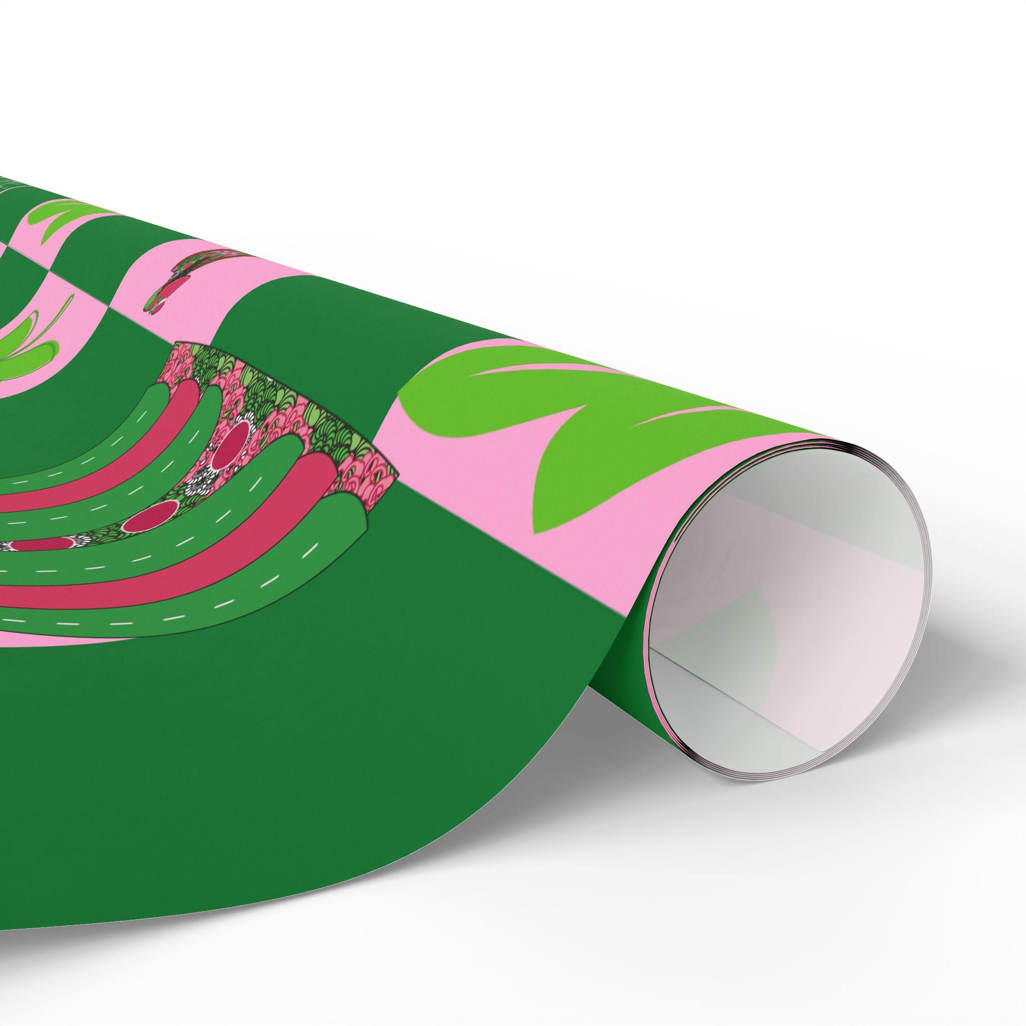 Holiday Wrapping Papers, AKA Inspired Gift Wrap for Birthdays & Special Occasions, Black Girl Luxury, Black Owned Wrapping Paper