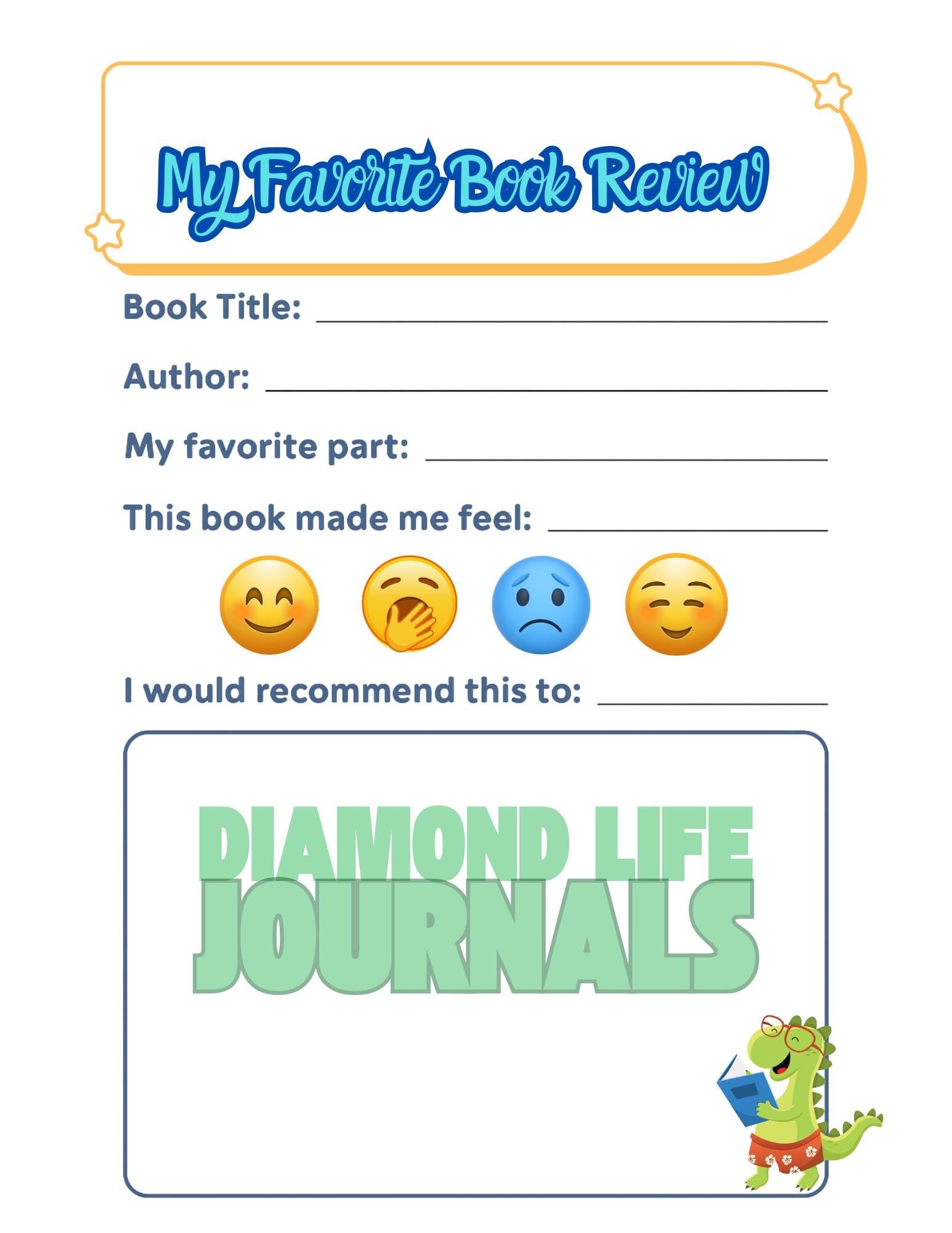 Track, Read, Review, Repeat, Children's Reading Tracker, Homeschool Reading Tracker, Favorite Book Review Page, Reading Challenge Journal