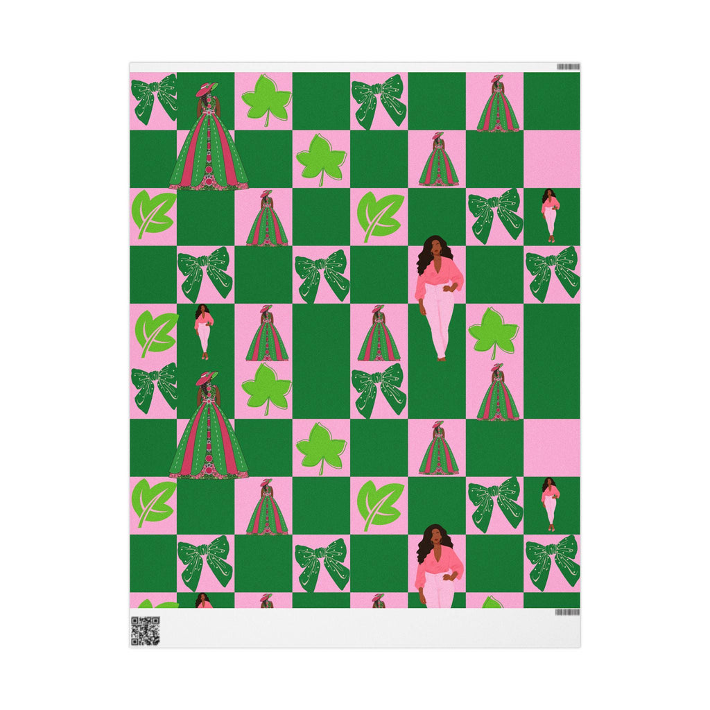 Holiday Wrapping Papers, AKA Inspired Gift Wrap for Birthdays & Special Occasions, Black Girl Luxury, Black Owned Wrapping Paper