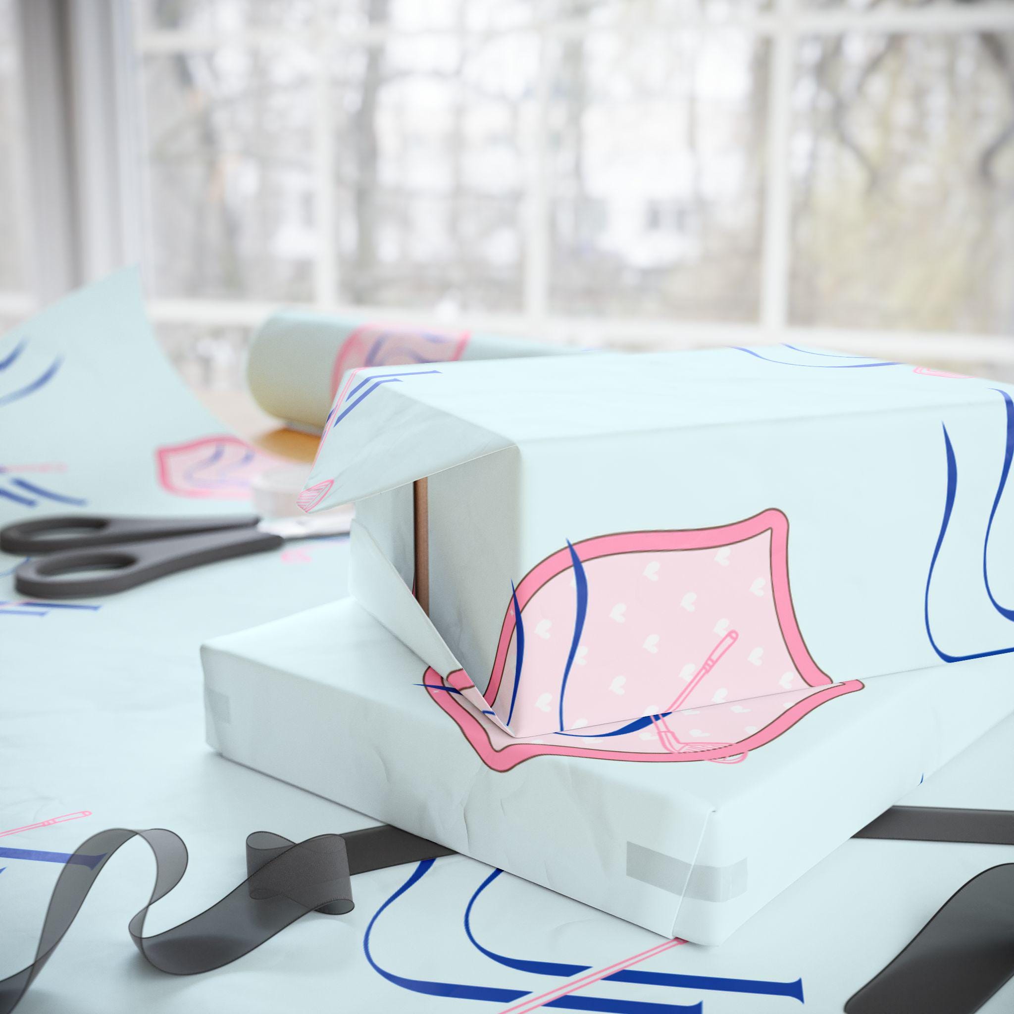 Jack and Jill Gift Wrapping Paper, Christmas wrapping paper, Jack and Jill Design, Welcome Gift Wrap, Wrapping Paper Roll